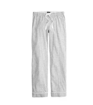 J. Crew Pajama Sleepwear Lounge Pants Size XS Extra Small Gray Gingham Check • $16.20