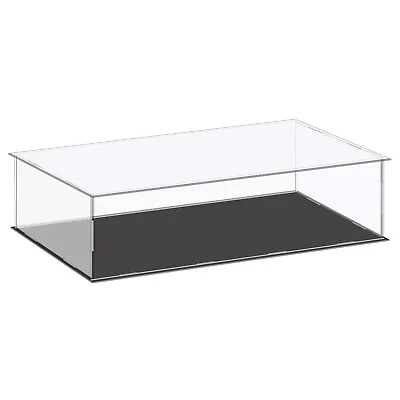 Acrylic Display Case Plastic Box Cube Storage Box Clear 41x21x10.5cm • £16.90