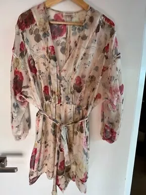 Zimmerman Cream/Red Rose Floral Playsuit • $250