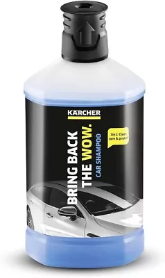 Kärcher 1L 3-in-1 Car Shampoo Plug And Clean Pressure Washer Detergent • £16.55