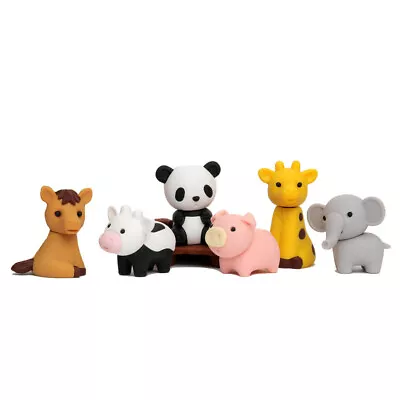 £8.49 • Buy IWAKO Japanese Zoo Animal Erasers Rubbers Stocking Fillers Loot Party Bag Toys