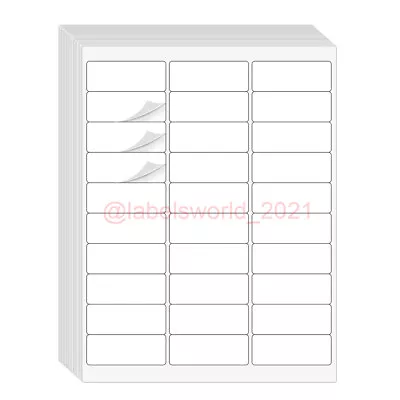 3000 - 60000 Labels FBA 1 X 2 5/8 Address Mailing Labels Sticker 30 UP 1 X 2.625 • $20.97