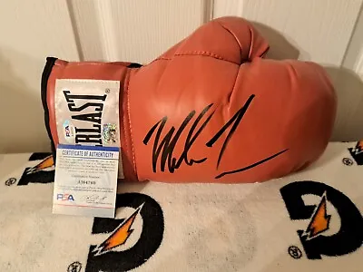 Mike Tyson Signed Everlast Red Boxing Glove PSA DNA COA Autographed RIGHT HANDED • $174.97