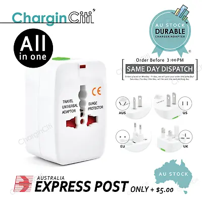 $17.99 • Buy International Universal Travel Adapter AC Charger US UK AU EU AS Plug Converter