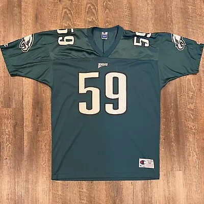 VTG Vintage PHILADELPHIA EAGLES Champion Mike Mamula #59 Jersey NFL Size 52 • $29.99