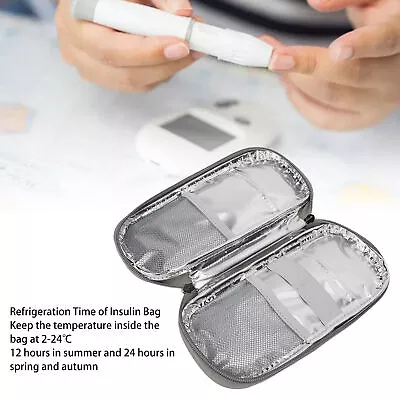 Insulin Pen Bag Travel Insulin Cooler Case Safe EVA Professional Fashionable • £15.80