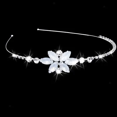 £9.29 • Buy Kids Flower Girl Tiara Crystal Diamante Princess Wedding Prom Party Headband