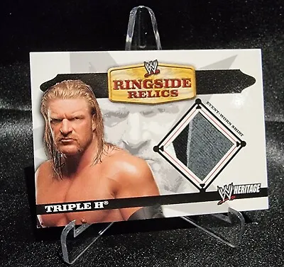 WWE Triple H 2006 Topps Heritage Event Worn T-Shirt Ringside Relic Card • $99.99