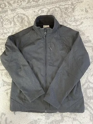 Mens Double Diamond Jacket Full Zip Sz XL Black With Pattern Pre Owned • $15