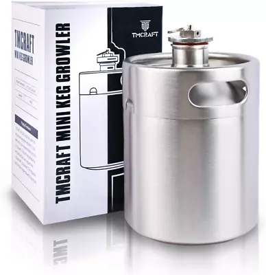 TMCRAFT 64OZ Stainless Steel Mini Keg Portable Beer Growler With Exhaust Valve  • $52.05