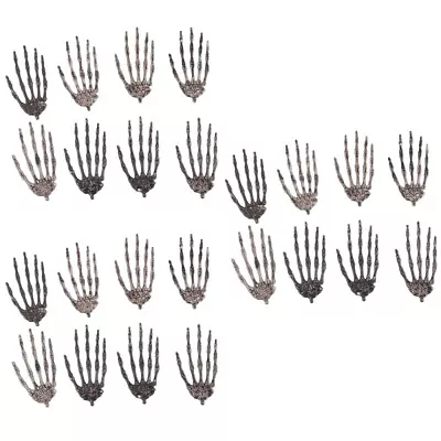 £11.71 • Buy  24 Pcs Plastic Halloween Skeleton Hands Props Prank Toys Haunted House
