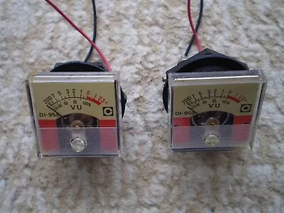 Pair Of 2 Vintage CALECTRO GC Electronics DI-958 VU Meters Level Indicators • $40