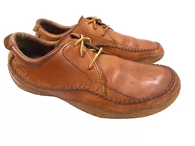 Patagonia Skywalk Hiking Mocassin Shoes Men's 10 M Cedar Brown Leather Lace Up • $20
