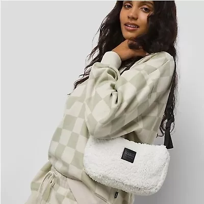 NWT VANS Off The Wall SHORTY SHOULDER SHERPA BAG Crossbody Purse MARSHMALLOW • $37.93