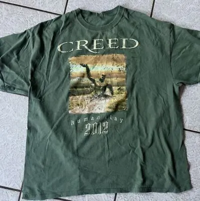 Creed Human Clay Tour Band Gift For Fan S-2345XL Green T-shirt • $13.98