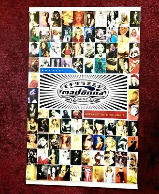 Madonna Huge Ghv2 2 Sided Vinyl Promo Banner Store Poster Greatest Hits Pictures • $165