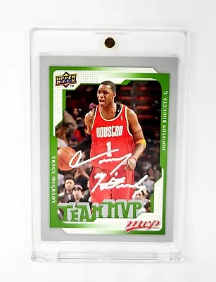 MINT SILVER SCRIPT FACSIMILE AUTO 2008-09 Upper Deck TEAM MVP Tracy McGrady RARE • $5.95