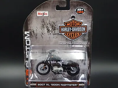 2007 07 Xl 1200n Nightster Harley Davidson Motorcycle Maisto 1:24 Diecast Model • $11.99