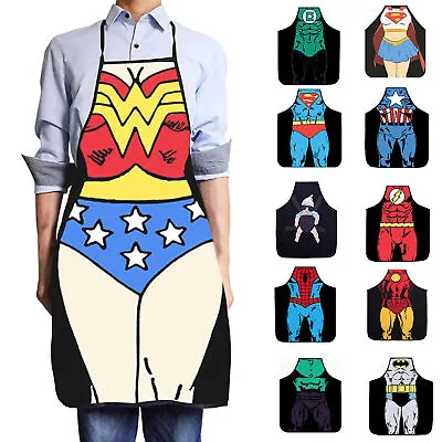 Novelty Funny Apron Sexy Chef Cooking Kitchen Bib BBQ Aprons For Men Women Gifts • £4.67