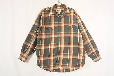 Eddie Bauer Heavy Flannel Button-Front Shirt Men's Medium 2088 • $11.22
