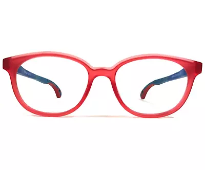 Miraflex Kids Eyeglasses Frames JAKE C.136 Blue Red Round Full Rim 45-16-135 • $59.99