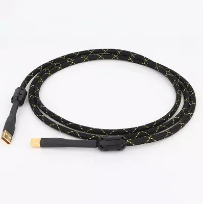 HiFi USB 2.0 Data Wire Audio Gold Plated USB A To B Cable DAC Decoder Printer • £15.23