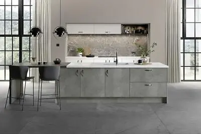 £1799 • Buy Boston Concrete MFC Kitchen Cabinets - 9 Cabinets Package Offer - NEW -