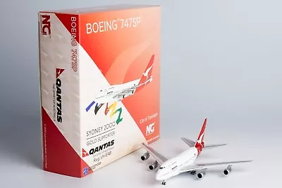 Qantas 747SP VH-EAB With  SYDNEY 2000  Gold Supporter Sticker NG Models 07032 • $89.99