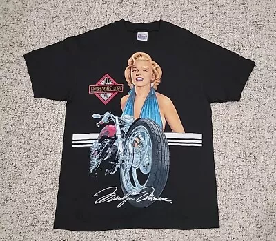 Vintage 1995 Marilyn Monroe Easy Riders Magizine Motorcycle Tee Size Large • $80