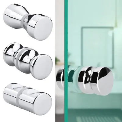 Hardware Wardrobe Pulls Glass Door Knob Cabinet Handle Shower Door Handle • £4.76