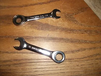 Craftsman Sae Stubby Ratcheting Combination Wrench 5/16  To 3/4  Select • $8.99