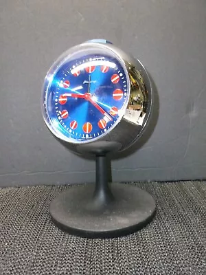 Stunning Chrome Eyeball Mantle Clock From The  C 1970's • $39.84