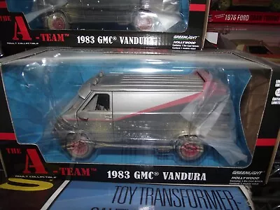 Greenlight 1/24 A Team 1983 GMC Vandura Black Dirty NIB • $30.99