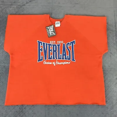 Everlast USA Sweatshirt Cropped Boxing Workout Vintage Cut Off Men Large • $75