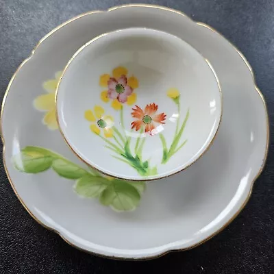 Vintage Merit Occupied Japan China Floral Tea Cup Saucer  • $8