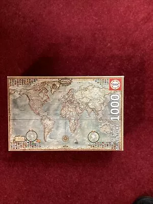 Educa 1000 Piece Jigsaw Puzzle. World Map • £2