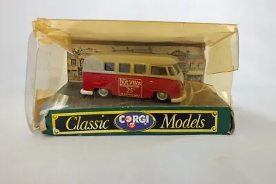 Vtg Corgi Hot VW's 25th Anniversary Limited Edition VW Bus Toy D984 216 /500 • $50