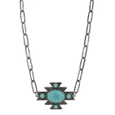Montana Silversmiths Ladies Geometric Star Silver Necklace ANC5731 • $35