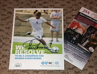 Mia Hamm Signed Photo Card Jsa Uswnt Autograph Auto Usa Womens Soccer 4.25x5.5 • $71.99