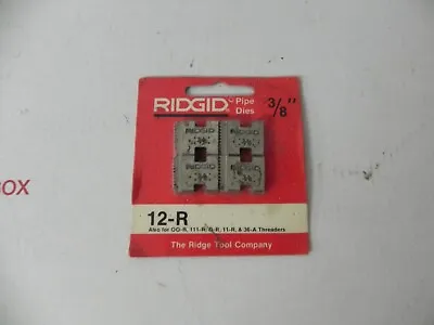 $34 • Buy NEW RIDGID Pipe Dies 3/8  For 12R, 00-R, 111-R Sealed