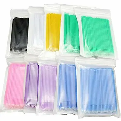 300/500pcs Disposable Makeup Micro Eyelash Brush Swab Applicators Mascara Wands • $5.10