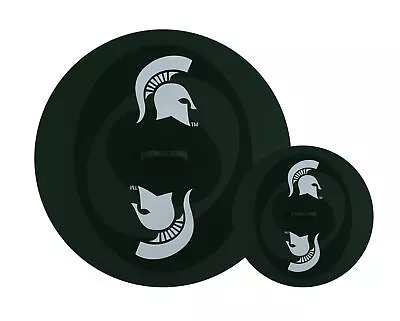 FanPans Team Logo Silicone Lid Set 2 Pack - NCAA Michigan State Spartans • $14.99