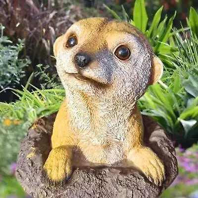 Ourdoor Meerkat Statue Novelty Ornament Collectible Garden Decor For Flower Bed • $45.79