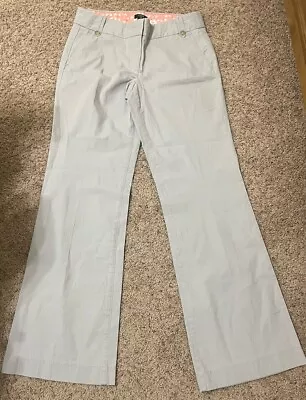 J. Crew Stretch  City Fit  Gray  Chino Wide Leg Pants Women Size 4 R • $12