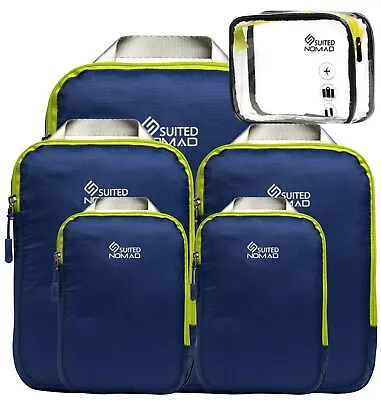 SUITEDNOMAD Compression Packing Cubes SetUltralight Travel Organizer Bags • $33.95