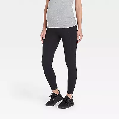 Over Belly With Pocket Active Maternity Leggings - Isabel Maternity By Ingrid & • $18.99