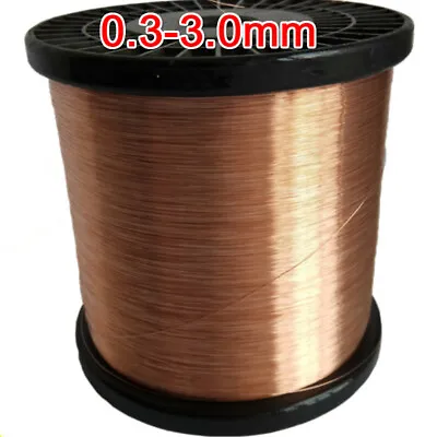 5M/10M 99.9% Pure Copper Wire Round Solid Bare Craft Jewellery Making Metal Line • £9.34