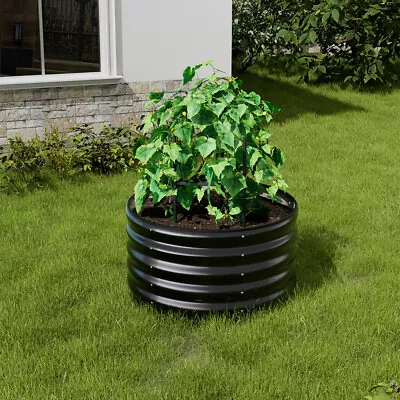 Garden Metal Raised Elevated Vegetable Planter Outdoor Galvanised Raised Bed UK • £35.95