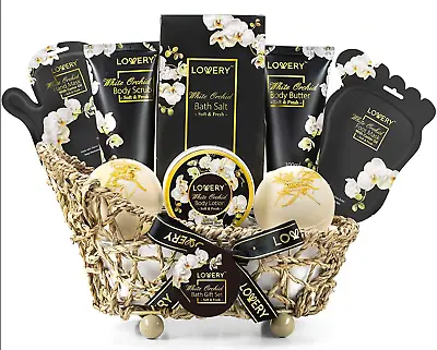 LOVERY White Orchid Bath Gift Set -11Pc Handmade Spa Kit • $42