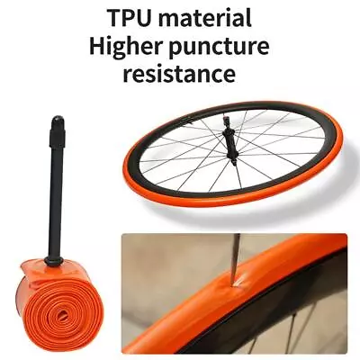 RideNow Ultralight Bicycle TPU Inner Tube 700x18/32C Road-Bike 45/65/85mm HOT • $4.42